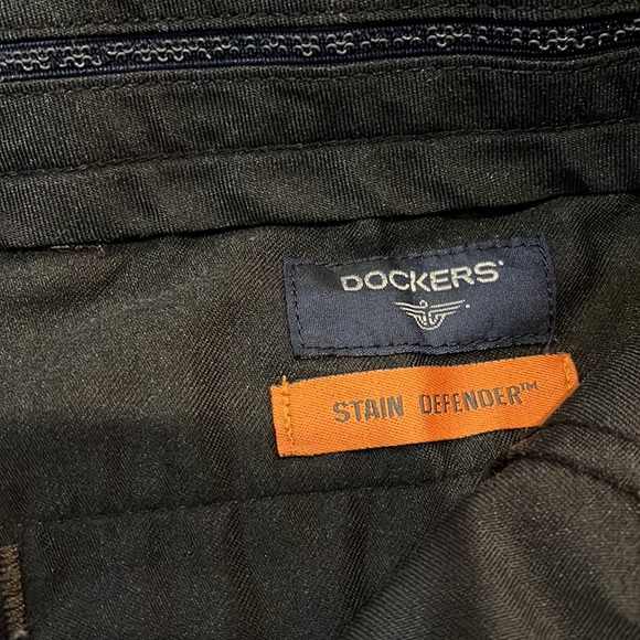 Dockers Brown/Green Mens 30x 30 Stain Defender Pants - Picture 6 of 8
